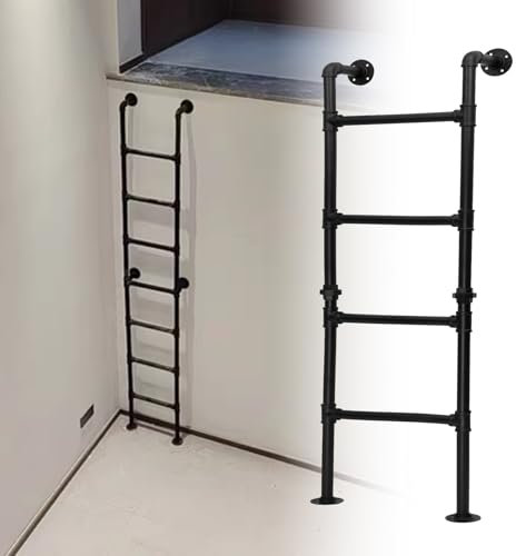 Mehrzweck-Leiter für Zuhause, Büro, Bibliothek und Feuerentlust, 3 m, ideal für Dachboden, Fenster, Keller, Hochbett oder Wohnmobil, 250 cm hoch.