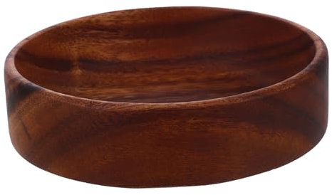 HOLIDYOYO Ciotola per Snack in Legno Insalatiera Portata da Frutta Vassoio da Portata Piccolo Vassoio