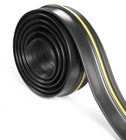 ZLLZPZD Joint Porte Entree Garage 3 m/14 mm Bas de Porte Kit Isolant Caoutchouc Seuil Universel Joint de Porte d'entrée Pour Garage, Entrepôt, Atelier, Barrière Anti-inondation,Isolation Acoustique