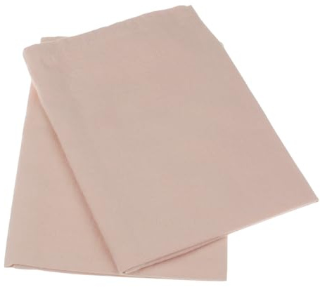 MACOSA SA01980_x2 Stoffservietten 2er Set Altrosa 40 x 40 cm 100% Baumwolle Dekoservietten Servietten waschbar Tischwäsche Tisch-Dekoration Mundservietten