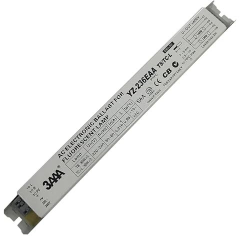 ZMZYELPECB Ballast électronique for Lampe au néon/Lampe Fluorescente 3AAA YZ-236EAA T8 TC-L 220-240 V 2 x 36 W 2 x 40 W L290D