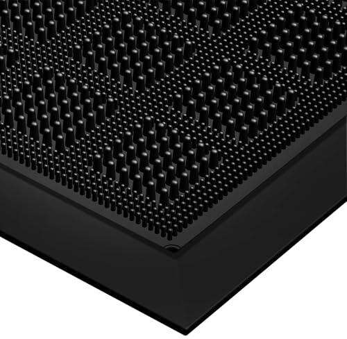MATALL All-Weather TPE 36x17 Inch Versatile Mat -Indoor and Outdoor Non-Slip Boot Tray Floor Door Mat with Drainage Option for Home, Kitchen and Bath