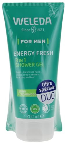 Weleda - Gel de ducha para hombre, 2 unidades de 200 ml