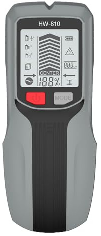 Huxibai Detector de pared – Manual multifuncional con detección magnética y pantalla LCD, para la detección de metales y montantes en construcción y cartón yeso