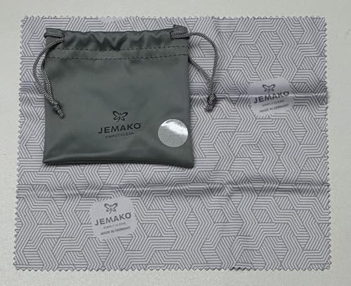 Jemako Brillentuch - Design Geometrie - grau