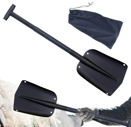 Pala da neve – Pala scorrevole | portatile per la rimozione dei fanghi per, gradini, veicoli, terrazza, gestione della casa, ponte invernale, proprietario di auto,