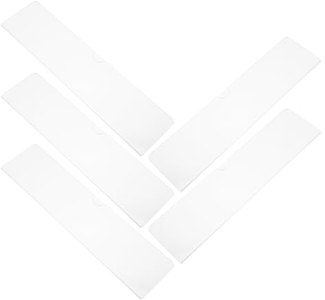 UTHCLO Soportes de Acrílico Transparentes para Placas de Nombres de Puertas Marco de Señalización de Pared con Cinta Adhesiva Doble Cara Tamaño 20X5 CM Paquete de 5 Unidades Porta
