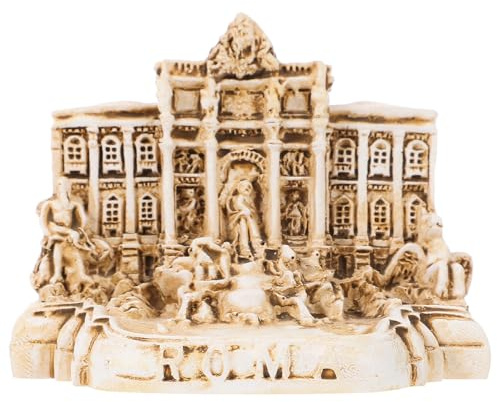 VERDANVERSE Maqueta Diseño Artístico Simple de Resina Resistente y Decorativa y Recuerdos Turísticos Iglesia Fontana de Trevi para Decoración de Escritorio