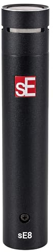 sE Electronics sE8 XLR Small Diaphragm Condenser Microphone - In-House Handcrafted Professional Instrument Microphone for Drums & Guitar in Studio or on Stage - Music Recording Mic with Balanced Sound