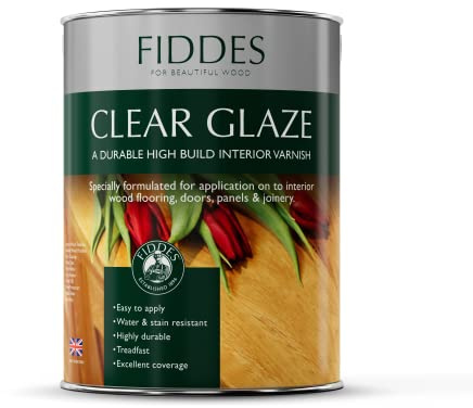 Fiddes Satin Finish Clear Glaze Varnish 5 Litre