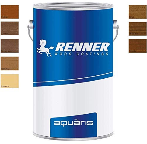 Renner AQUARIS YM M034 5Kg impregnante professionale acqua interno esterno (Noce scuro)