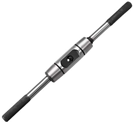 sourcing map Adjustable Tap Wrench Handle, for Metric M4-M10 Taps, Thread Tap Holder Reamer Hand Tapping Tool for Machinist Repair, Die-Casting Body