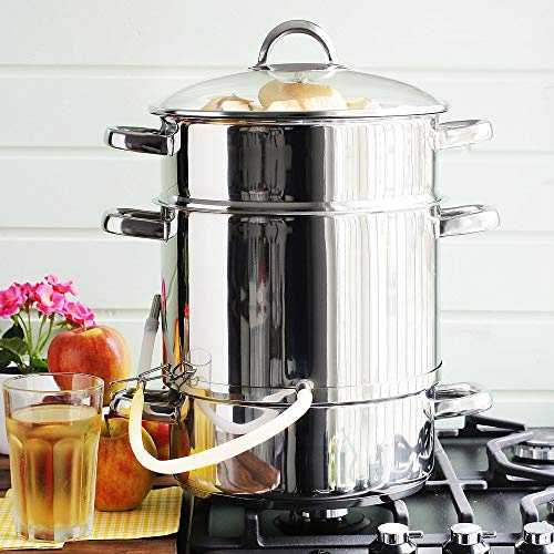 Dampfentsafter ENTSAFTER Induktion Fruchtentsafter aus Edelstahl AMBITION 8 L