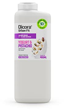Dicora Urban Fit | Gel de Ducha Proteins Yogurt & Pistacho | Gel de Baño Cremosidad e Hidratación Profunda | Protección contra impurezas | Tamaño 400 ml