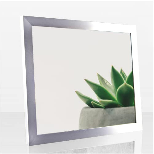 Bilderrahmen Diamond 40x120 cm Alu gebürstet Optik ideal für Diamond Painting mit 1mm antireflex Kunstglas