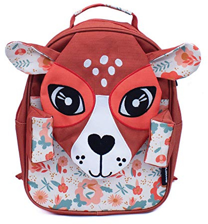 Les Déglingos Zaino piccolo per bambini Melimos la Biche per ragazzo/ragazza, borsa per scuola materna, scuola materna, 6 l, 1 set