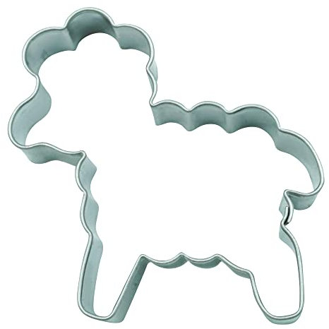 BekkiB 3982 - Ausstecher Kleines Lamm - Ausstechform für Ostern aus Edelstahl - Maße 4,8 x 4,5 cm - Zum Backen von Keksen & Plätzchen
