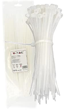500 Pezzi Fascette in Nylon Bianche 3,5x200 mm per cablaggi cavi elettrici stringicavo plastica fermacavo