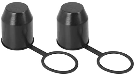 Kellegour Schutzkappe Anhängerkupplung Abdeckung,Schutzkappe Farbe Schwarz,50 mm Schutzkappe Anhängerkupplung Lustig,Abdeckung für Anhängerkupplungen mit Sicherungsring,AHK Cover Für PKW LKW (2)