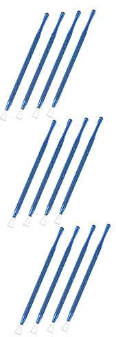 Healeved 12piezas Herramienta De Eliminación De Cutículas De Acero Inoxidable De Diseño Raspador De Esmalte De Uñas Para Manicura y Pedicura Casa o Salones De Belleza