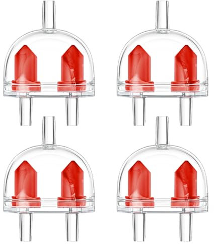 DONGKER 4Pcs Aquarium Check Valves,Plastic 2-Way Non-Return Valves Pump Protectors for Standard 3/16 Inch Airline Tubing Pipe (not applicable to carbon dioxide air pipe)