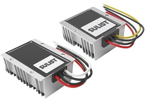 Chargeur de Batterie au Lithium 9-35V à 13.8V 12.6V 14.5V 5A-25A 12V, Double système de Batterie, Chargeur de Batterie au Plomb CC abaisseur(Output 25A,10VTO32V_12.6V)