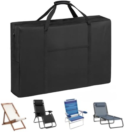 QYILUARE Heavy Duty Folding Chair Storage Bag | Upgrade Large Water-Resistant Carry Bag for Longue,Beach,Wheelchair,Camping,Director Chair-43 L x 9.8 W x 29.5 H