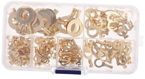 FUNOMOCYA Battery Terminal Connectors 0 Gauge Wire Terminals Ring Design for Easy Wiring