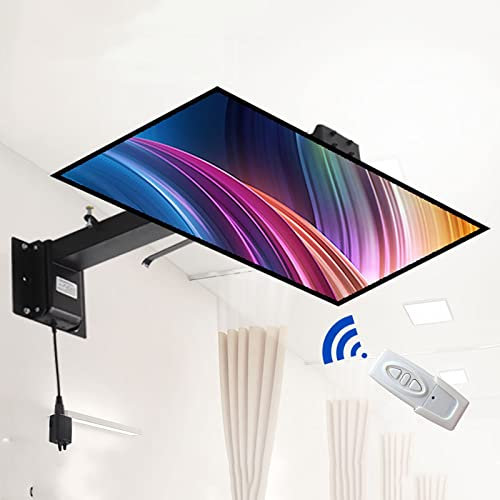 WENWENLEE Support TV, Support Mural TV Support TV, Support TV motorisé avec télécommande et Interrupteur, Convient à la Plupart des téléviseurs de 32 à 65 Pouces, pour hôpital/Maison/Salon d