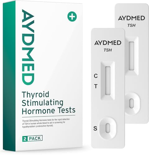 2 x AYDMED Thyroid Stimulating Hormone Tests | Thyroid Testing Kit For Home Self-Test Blood Screening Of Hypothyroidism | Underactive Thyroid Test | Results In 10 Minutes | 98% Accuracy | CE Certified