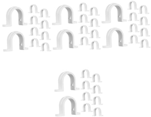 Operitacx 40pièces u Brackets De Fixation Pour Tuyaux Colles De Serrage Système De Montage Simple Pour Tubes Pour Câbles Et Tuyaux De Plomberie