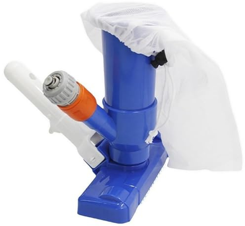 KRUMAD Poolsauger mit 3 Bürsten, ohne Strom, Poolreiniger mit Filterbeutel, Kompatibel mit Teleskopstange, für Pool, Teich, Whirlpool, Bodensauger, Pool Staubsauger (Rechteckig mit 3 Bürsten)
