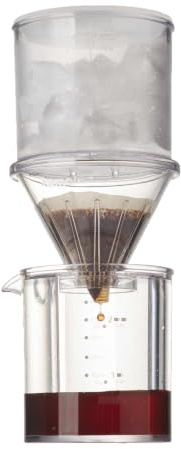 THYXGS Macchina per caffè A Goccia di Ghiaccio, A velocità Fissa, Doppia modalità Cold Brew/pour Over, Contenitore per Il Ghiaccio da 400 Ml + Tazza da 350 Ml, per L'utilizzo con 20-30 G di caffè in
