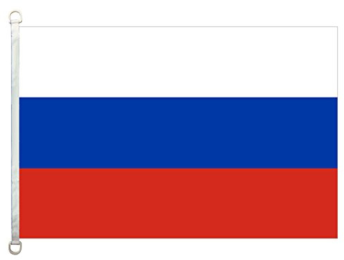 HomeKing - Pancarta de banderas de Rusia, 100 % poliéster, 110 g/m², tejido de punto