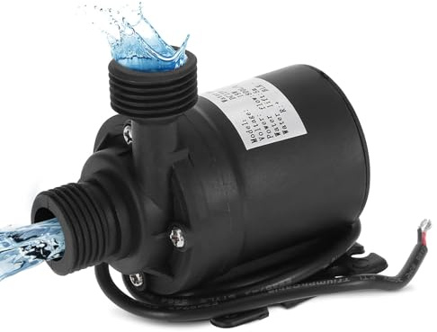 DC 12V 800L / Brushless Tauchwasserpumpe, Tauch Mini Ultra Leise Wasserpumpe für Brunnenpool Solarumlaufsystem Wasserzirkulationssystem