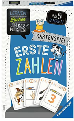 Ravensburger Lernen Lachen Selbermachen: Erste Zahlen, Kartenspiel | Lernspiel ab 5 Jahre, Spiel für 1-4 Spieler, Geschenk für Jungen und Mädchen