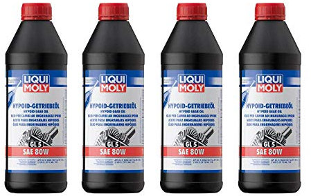 ILODA 4X Original Liqui Moly 1L Hypoid-Getriebeöl Gear Oil Öl (GL5) SAE 80W 1025
