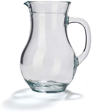 STÖLZLE - Caraffa in vetro superiore, serie Carnuntum, 0,5 l, set da 6 pezzi, effetto brocca, caraffa in vetro di alta qualità, resistente alla rottura e lavabile in lavastoviglie