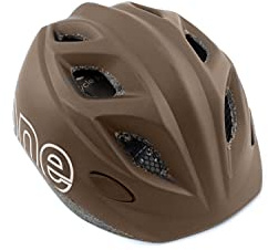 Bobike, Kinder Helm, Fahrrad Helm, Sturzhelm - One Plus - in den Größen XS 48-52 oder S 52-56, Farbe Braun inklusive Bisomo Sticker, Helmgröße:52-56