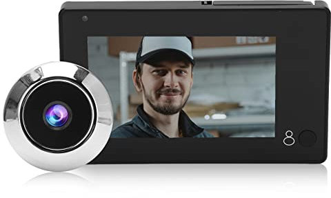 Türspion Kamera, Video-Türklingel, digitaler Türspion mit Kamera, wiederaufladbarer 1800-mAh-Akku mit 4,3-Zoll-HD-Display