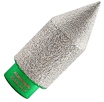 KURSTOL Diamant Fingerfräser – diamant fräser Bit 0-25 mm x M14 Gewindewinkelschleifer,zum Formen von Vergrößern von Reinigungslöchern von Granit, Marmor, Porzellanfliesen