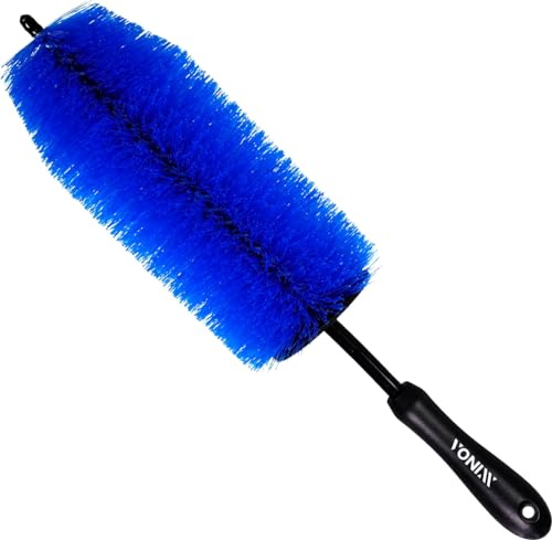 Vonixx Cepillo de limpieza de llantas, grande, largo, suave, resistencia y flexibilidad, zonas internas, compartimento del motor