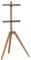 my wall HT23L, supporto per TV da 45 a 65 pollici, supporto per TV in legno massello rustico, effetto noce, supporto universale per TV con carico fino a 40 kg