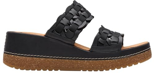 Clarks Kassanda Mule Womens Black Combi, 8