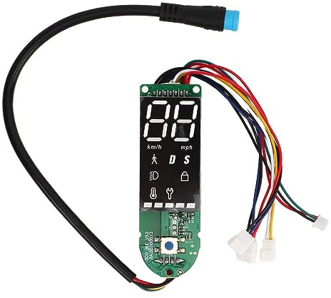 BuyWeek Elektrisk skoter instrumentbräda för Xiaomi PRO 2, elscooter instrumentbräda PCB vattentät Bluetooth kretskort ersättning 4 trådar, dubbelbroms