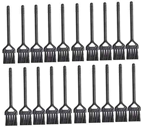 20 Stück Kleiner Tastaturreinigungsbürste aus Pp Schwarz für Staub | Leicht und Tragbar, für Tastatur und Farbe, Geeignet für Zuhause und Geschäft
