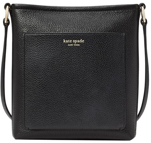kate spade new york Women's Ava Pebbled Leather Small Swingpack Crossbody, Black, One Size