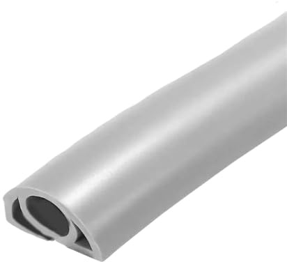 UALXPAO Copricavo Elettrico for Pavimento Canalina Flessibile in PVC Protezione for Cavi ignifuga Spegnicavo Autoadesivo Isolato for Pavimento Canalina Passacavi Adesiva(Gray)
