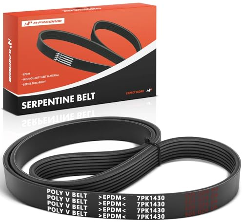 A-Premium 56.3 Inch Serpentine Drive Belt Fit For Honda Civic 2016-2024, HR-V HRV 2023-2024, L4 2.0L, Gas Only