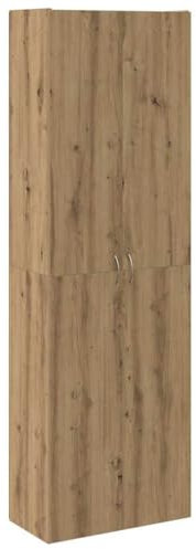 vidaXL Highboard Artisan-Eiche 60x32x190 cm Holzwerkstoff, Sideboard, Beistellschrank, Aufbewahrungsschrank, Schrank, Lagerschrank, Hochschrank